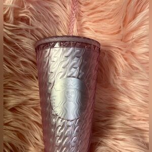 Starbucks cold cup tumbler pearl pink jewel tone
